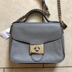 Gray Small Coach Crossbody Bag NWT